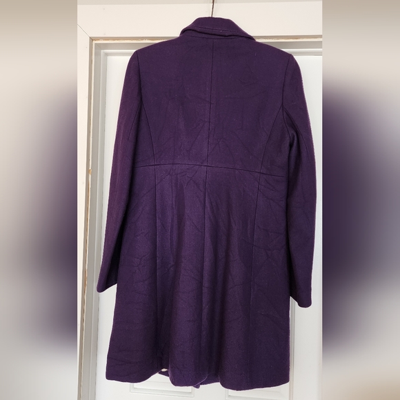 J Crew purple wool blend coat - Picture 3 of 5